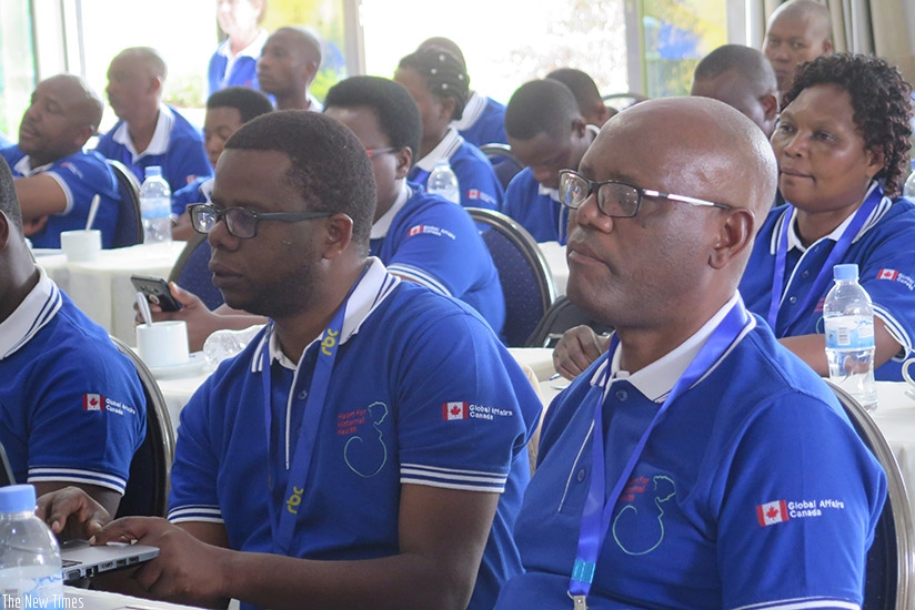Some of the participants during the project launch. rn(Eddie Nsabimana)