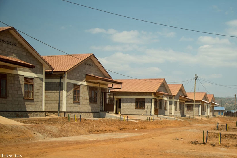 Some of the model settlements constructed for vulnerable citizens in Rweru Sector, Bugesera District. (Timothy Kisambira)