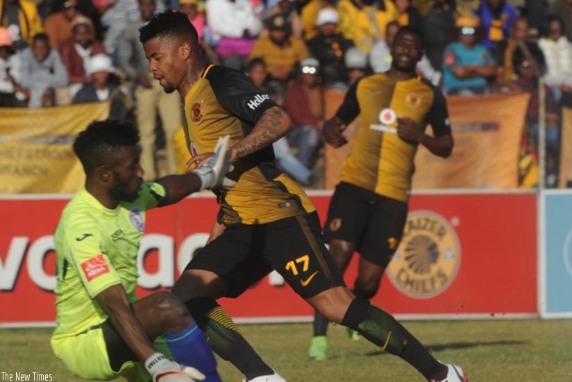 Kwizera put on an impressive showing during the Maize Cup. He was in goal for Ea Lla Koto during their game against Kaizer Chiefs in the final of the pre-season tournament. Net photo