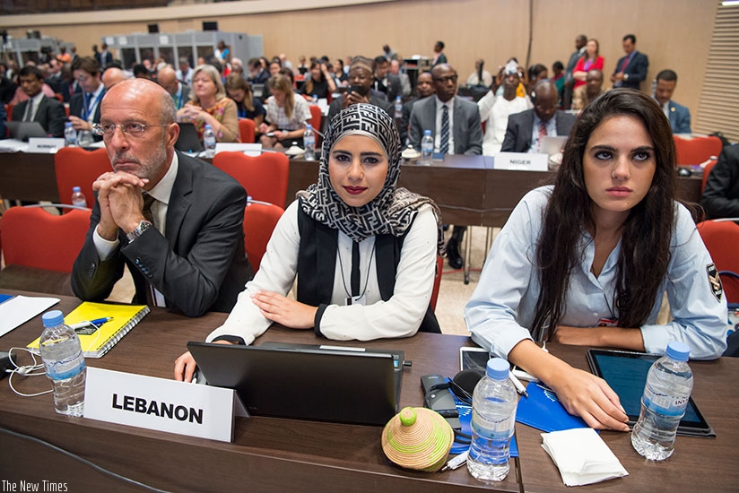 Participants follow proceedings during the 28th Meeting of the Parties to the Montreal Protocol in Kigali last year. Rwanda is rallying the world to adopt Kigali Amandment. (File)