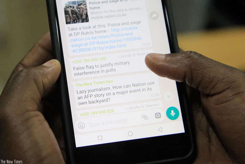 Tigo users on WhatsApp will now be able u2018to stay in touch with friendsu2019 at low rates.   (Sam Ngendahimana)