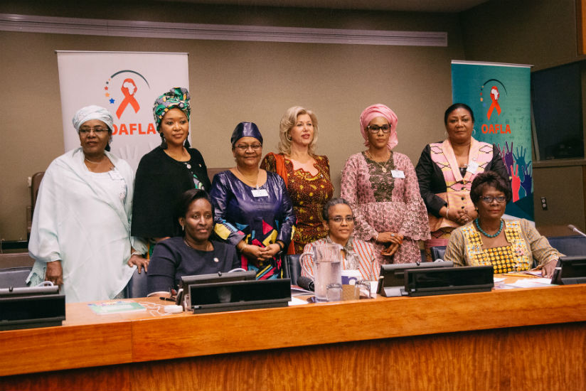 First Lady Jeannette Kagame joins fellow African First Ladies for the OAFLA high-level meeting held on the margins of the 72nd UN General Assembly in New York. / Courtesy