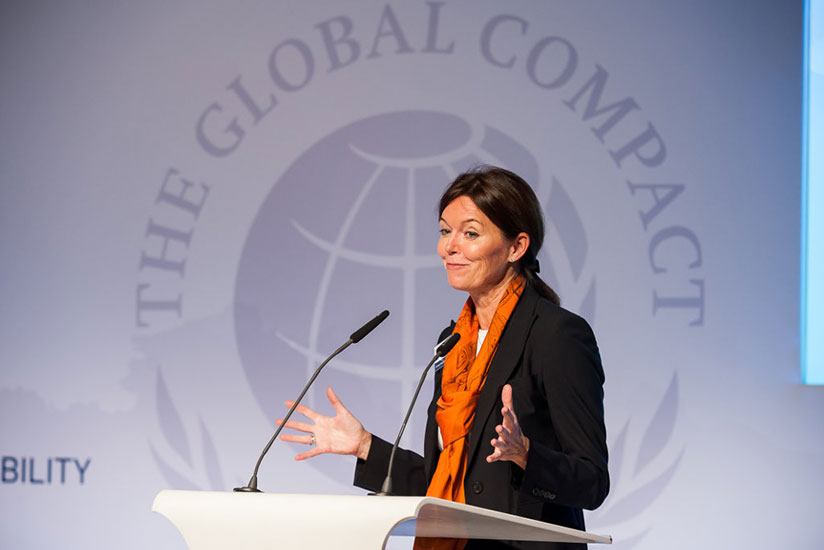 Lise Kingo, the executive director of the UN Global Compact. / Internet photo
