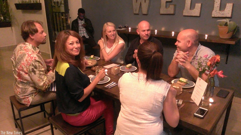 For Rwf 25,000, guests enjoyed a three course family style dinner./ Moses Opobo