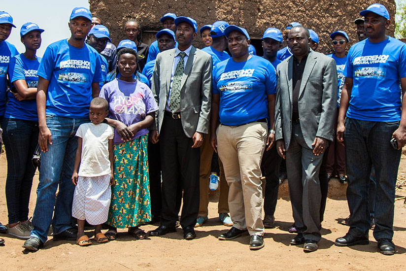Bank of Kigali handed over the solar panel project to the district on Friday. / Nadege Imbabazi