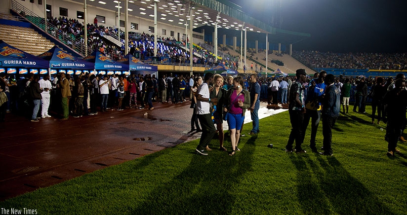 Revellers at 2014 Guma Guma competition final in Petit Stade in Remera. The entertainment sub-sector still has many investment opportunities. / File
