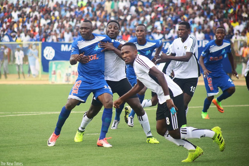 Rayon players (in blue) during a recent encounter with APR. - The players were hailed for maintaining a winning spirit. Courtesy. 