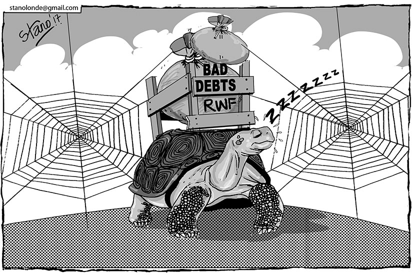 The National Bank of Rwanda has raised concerns over the level of non-performing loans, which stood at 8.2 per cent as of June.