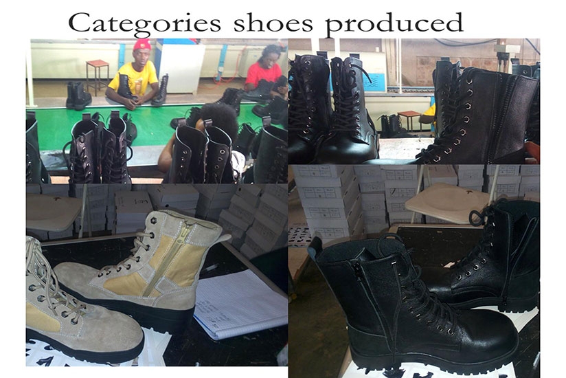 Some categories of shoes produced by Kigali Leather Factory. Courtesy.