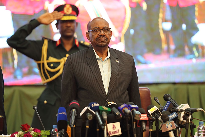 Field Marshall President of the Republic Omar al-Bashir during the Playing of the Sudan National Anthem at the Opening Ceremony of the 14th Ordinary Session of CISSA Conference in ....