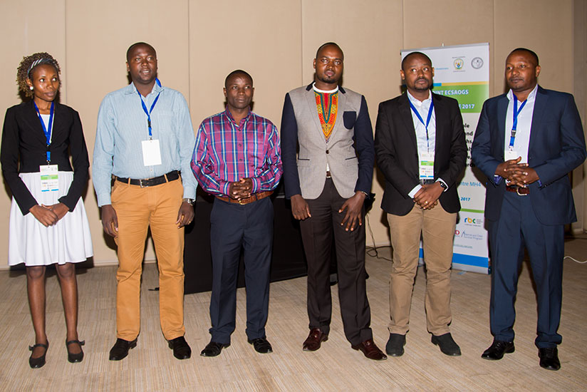 Some of the 10 Rwandan doctors who graduated in obstetrics and gynaecology pose for a group photo during the regional conference of obstetricians and genaecologists last week. / Qu....