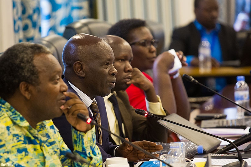 PAC members during a session last week.  rnTimothy Kisambira