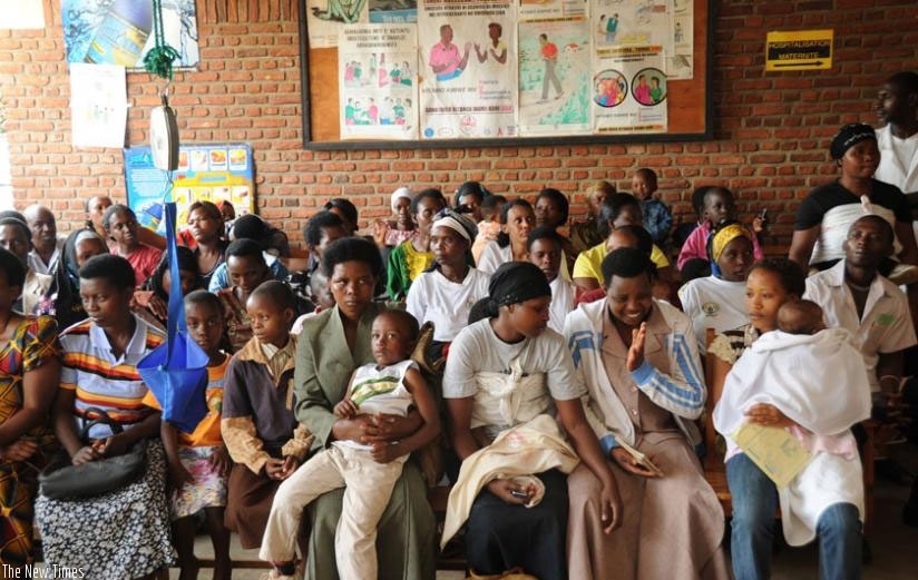 Patients at Kicukiro Health Centre await service. / File