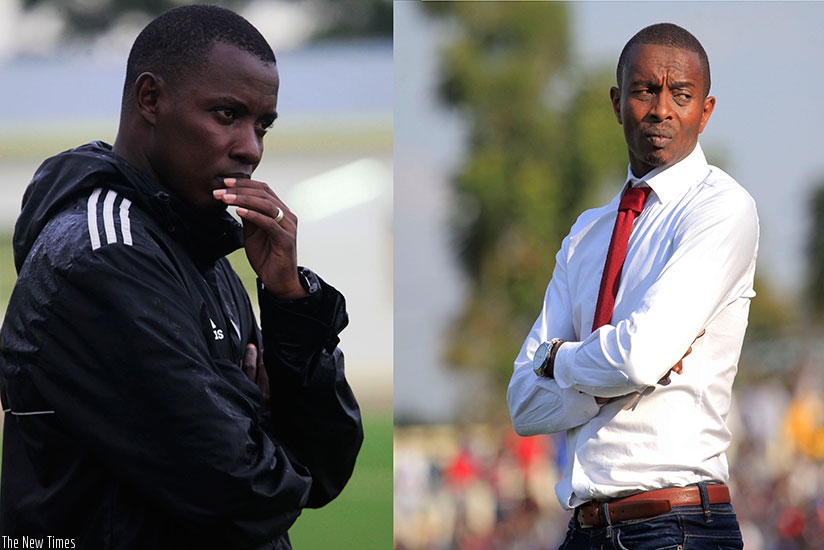 APR says Jimmy Mulisa (L) will not be replaced by Djuma Masudi (R). Sam Ngendahimana. 