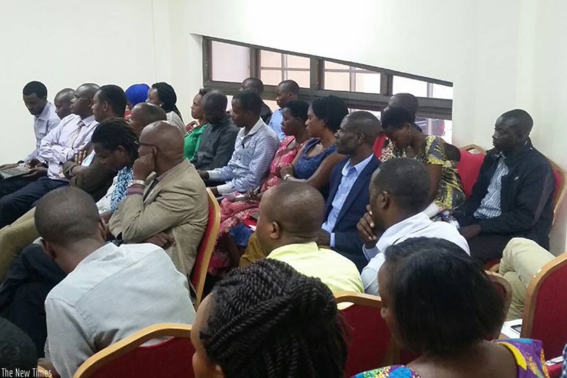 Some of officials from financial institutions in Nyanza who attended the launch of the new awareness drive.  / Courtesy.