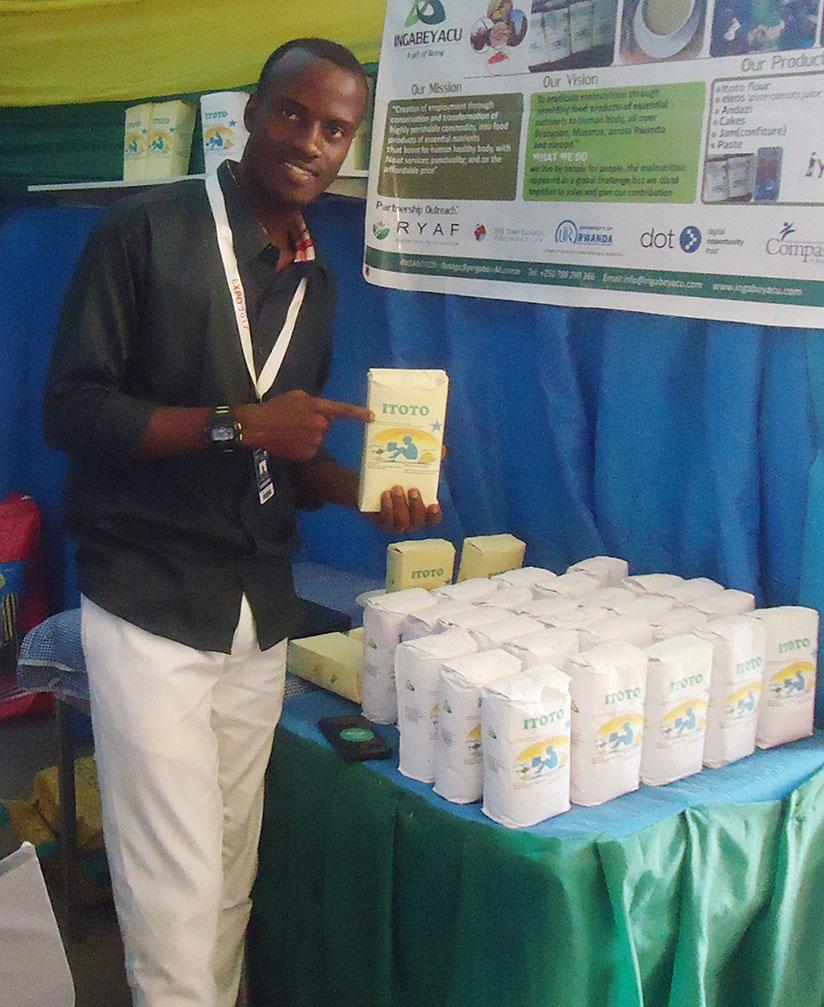 The young entrepreneur participated in this year's RITF. / F. Byumvuhore