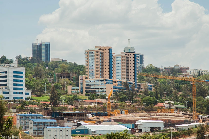 A view of the former Kiyovu cy'Abakene neighbourhood, that's now part of the Central Business District. / Nadege Imbabazi
