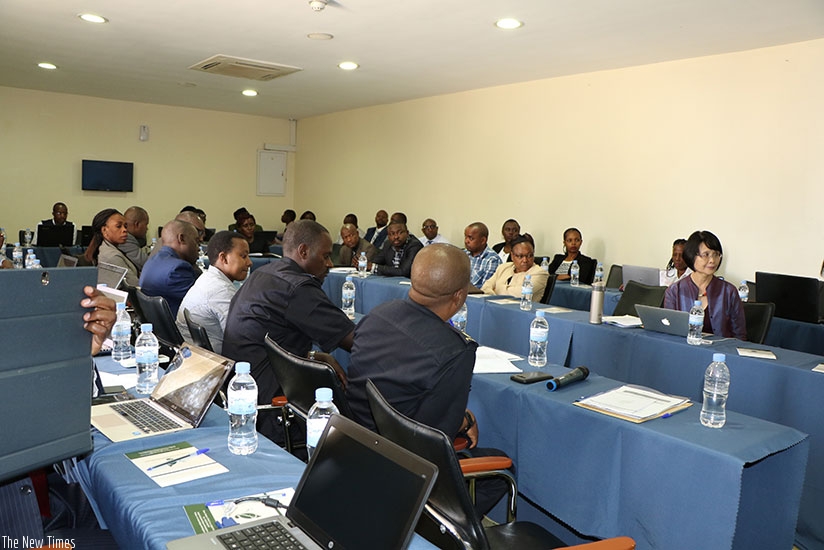Participants during the meeting in Kigali yesterday.  (Courtesy)