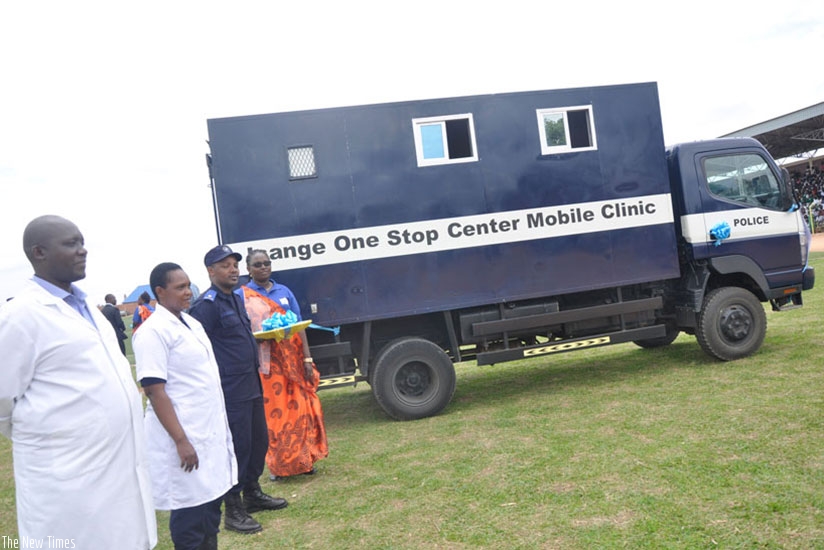 Isange One Stop Centre mobile clinic during a past tour of the country. File.