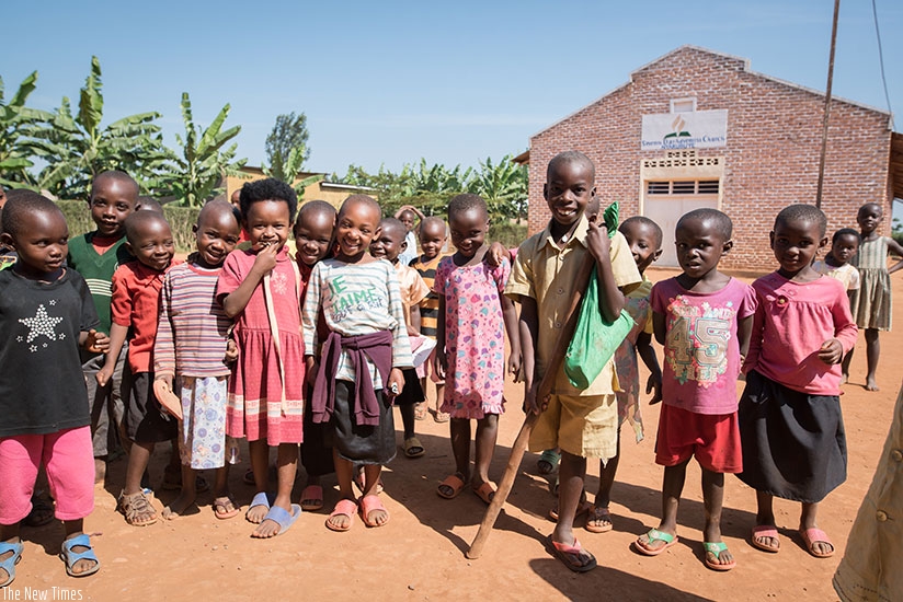 Children play together. When everyone is equal, it means we all have the chance to learn and grow and go to school. Let's all work together for equality in our country! (UNICEF Rwa....