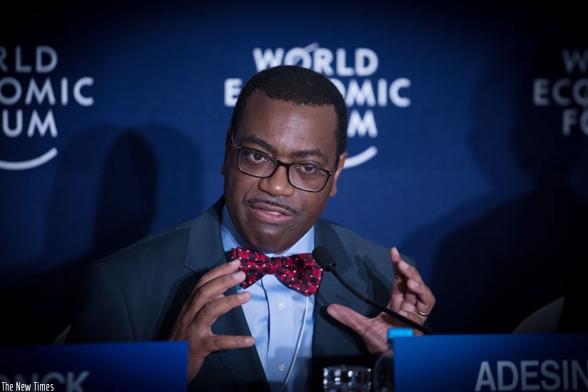 Dr Akinwumi Adesina speaks during a past event in Kigali. (File)