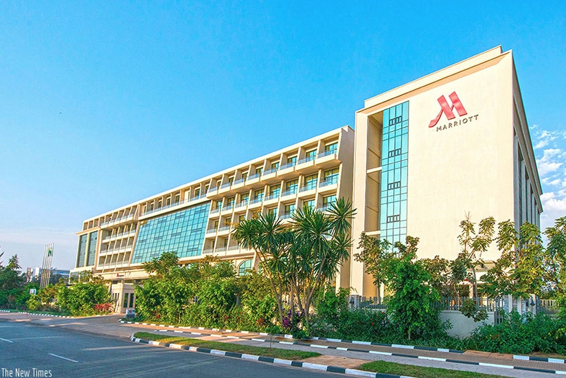 The Marriott Hotel in downtown Kigali is one of those that have reported returns. (Net)
