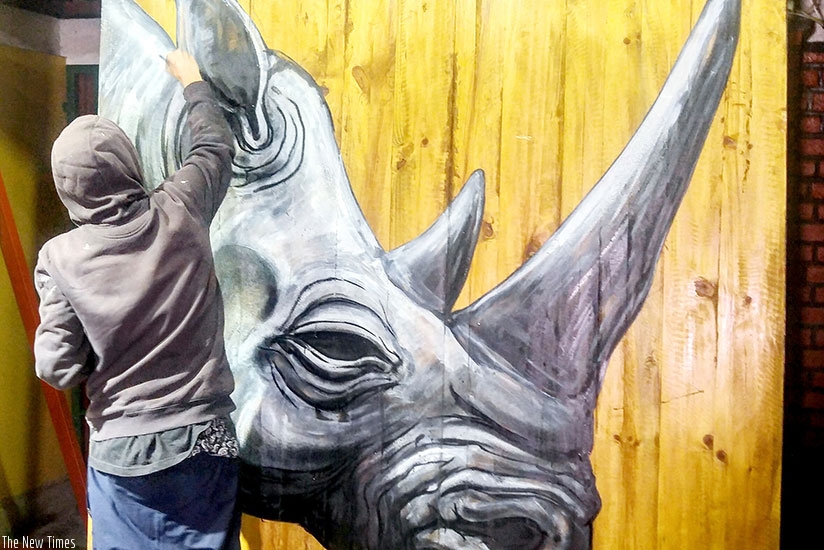 ROA is acknowledged for the unique portrayals of large scale animals that reflect his opinions concerning human societies. Photo courtesy of Kurema Kureba Kwiga.