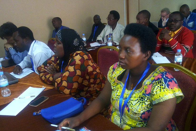 Some of the farmers who benefited from the project at the meeting. / Michel Nkurunziza
