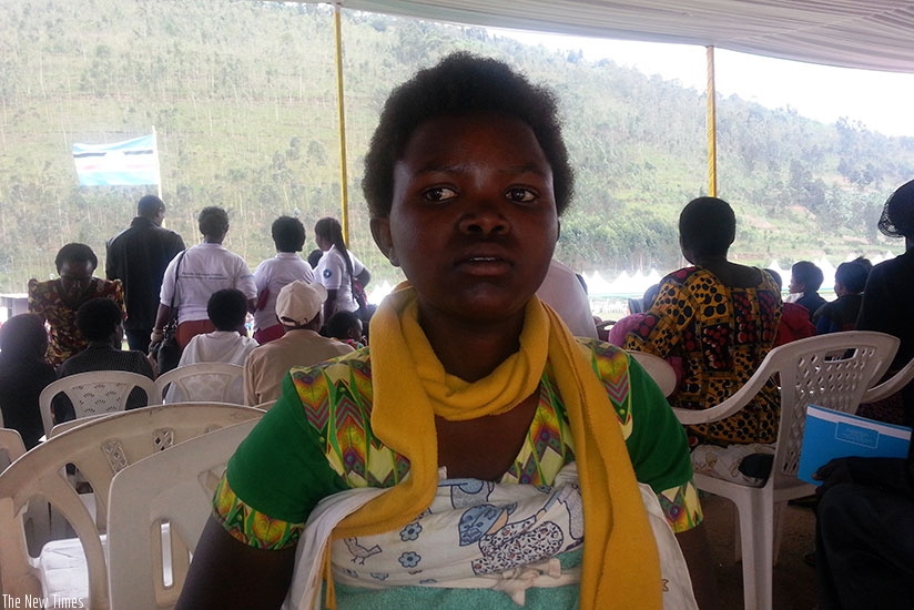 Mukamusoni after registering her baby in Rulindo. / Marie-Anne Dushimimanarn