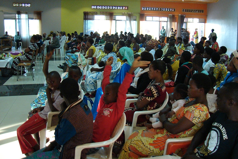Families and friends had gathered during the graduation of the former prostitutes.  (Photos by Michel Nkurunziza)