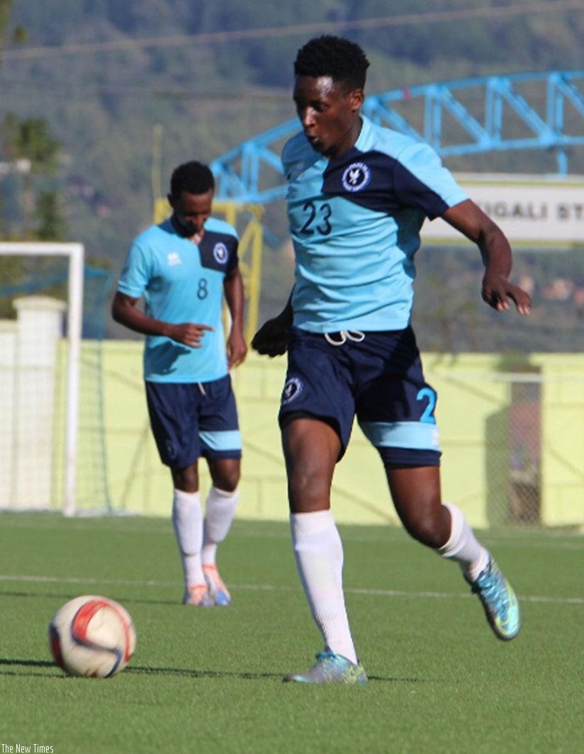 Strike Abeddy Biramahire scored the only goal of the game in the 75th minute as Police beat Musanze 1-0 to go top of the league table. (File)