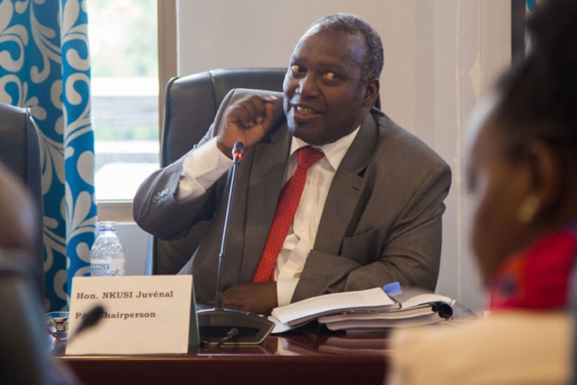 The Chairperson of the Parliamentary Public Accounts Committee, Juvenal Nkusi at a past meeting. / File
