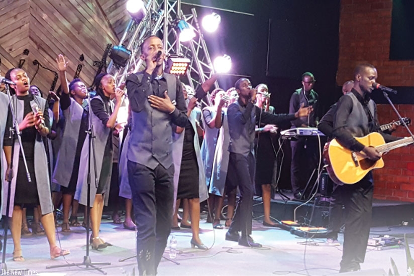Potter's Hand Worship perform at the concert which attracted some of the big stars in the gospel music. (All photos by Hudson Kuteesa)