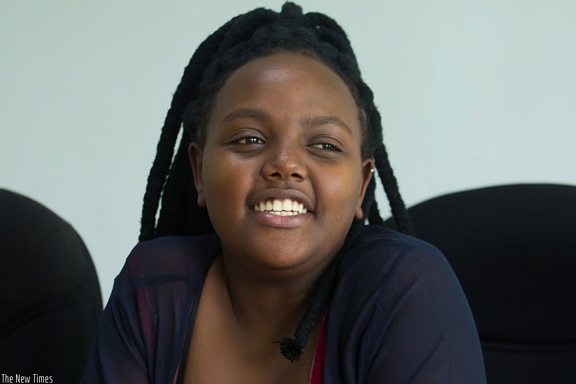 The talented singer visited The New Times' head office at M&M Plaza located in Gishushu early this week, and talked about her budding career in music. (Timothy Kisambira)