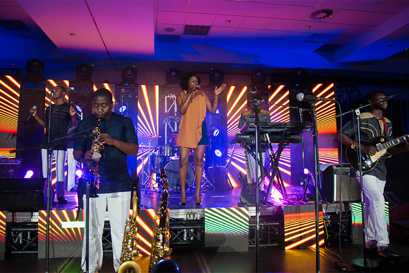 Neptunez band entertains and backs-up jazz musicians at Kigali Jazz Junction. (File)
