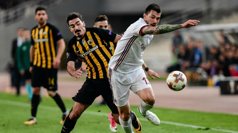 Troubled AC Milan were held to a goalless draw by AEK Athens for the second time in a fortnight in the Europa League on Thursday. / Internet photo