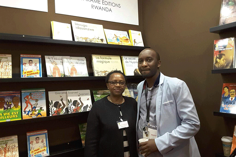 Gyr-Ukunda (L) and Mudacumura are  optimistic for local publishing industry. Courtesy.