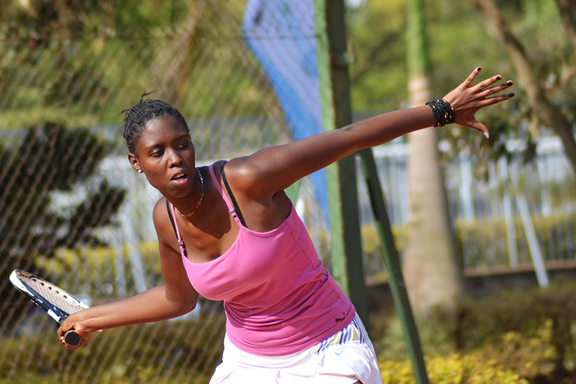 Umumararungu lost in the semifinals to Burundian Aisha Niyonkuru in straight sets 6-2, 6-2 on Friday. / Sam Ngendahimana