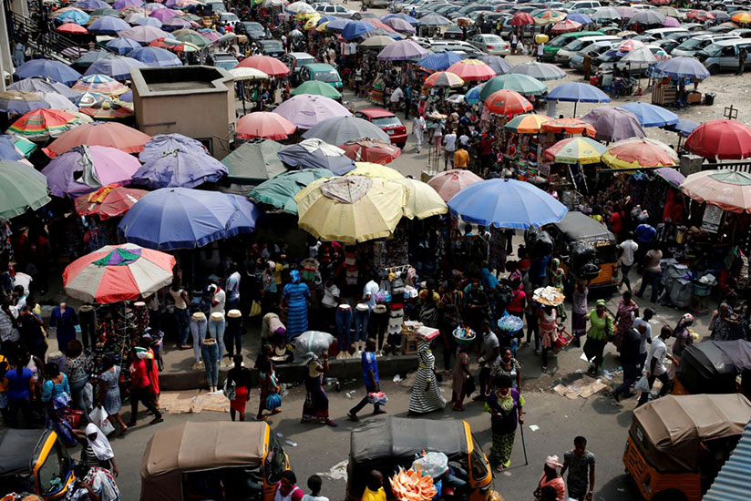 The Oluwole Urban Market near Marina in Lagos. Being middle class is more than just being a consumer. / Internet photo