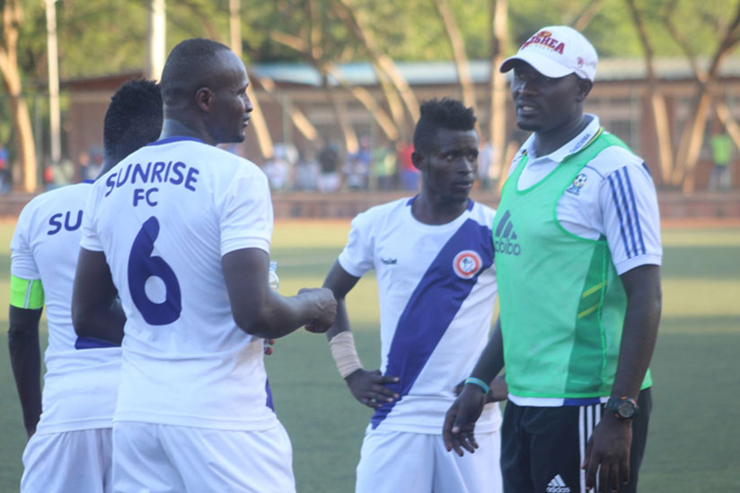 Former Rayon Sports midfielder Leon Uwambajimana (#6) scored the only goal as Sunrise beat Marines 1-0 on Saturday to go third in the league table. File