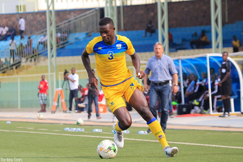 Rwanda football team left-back Emmanuel Imanishimwe. (Sam Ngendahimana)