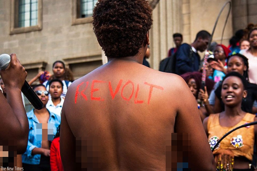 Are naked protests justifiable? (Net photo)