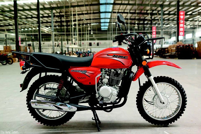 A sample of motorcycles assembled by Rwanda Motorcycle Company. (Courtesy)