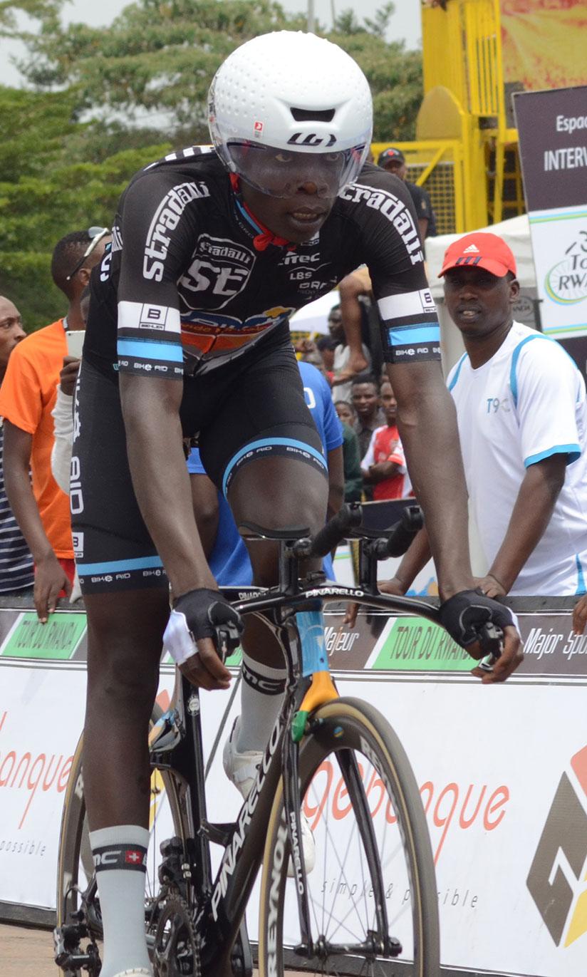 Nsengimana, riding for Germany-based UCI Team Bike Aid, finished 9th in general classification last year. / Sam Ngendahimana