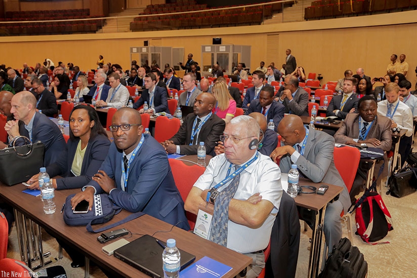 Some of the delegates at the AFRAA summit that ended yesterday in Kigali. / Faustin Niyigena.