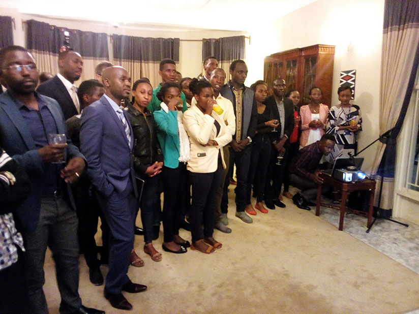 Students of University of Rwanda during the video-conferencing. / Diane Mushimiyimana