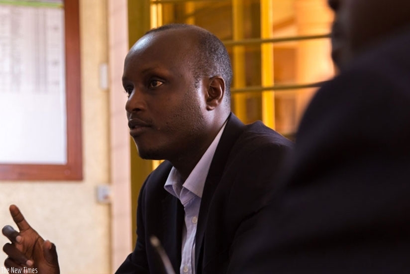 Sagashya speaks at a past press conference. File.