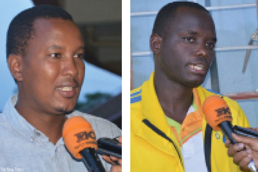 Gishoma (L) &  Ndacyayisenga. (Peter Kamasa)