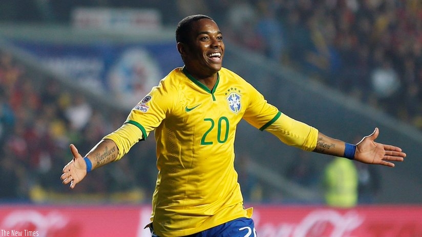 Robinho is a Brazil international - and has won 100 caps after making his debut in 2003. Net photo.