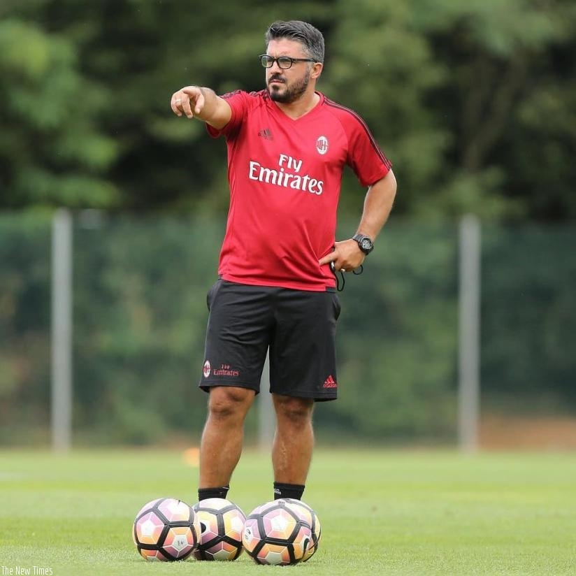Former AC Milan midfielder, Gennaro Gattuso is the new coach. (Net photo)